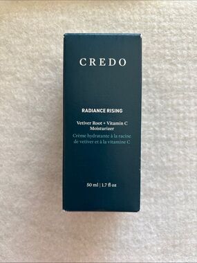 Credo Radiance Rising Vetiver Root + Vitamin C Moisturizer NWT 1.7 oz